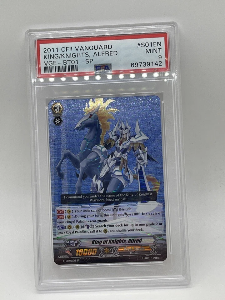 King of Knights, Alfred SP 2011 BT01 S01EN PSA 9 MINT Cardfight Vanguard (BT01) - Image 2 of 4