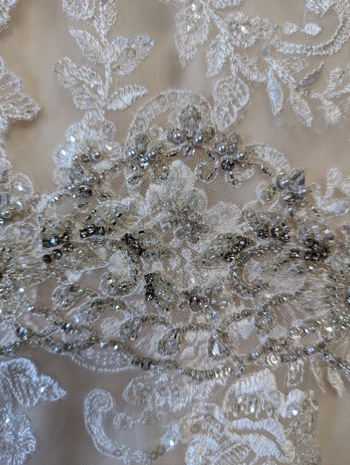 Vestido de novia Allure 9018, plata marfil, talla 10 ver fotos Foto 3 de 4