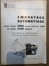 Fiat 1800 2100 embrayage automatique description et fonctionnement, révisions