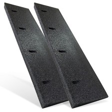 2 rampe per auto in gomma nere 1000x250x45 mm rampa per sedia a rotelle cuneo in gomma