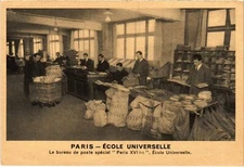 PC ADVERTISEMENT EXOLE UNIVERSAL POST OFFICE PARIS POST MAIL (a41189)