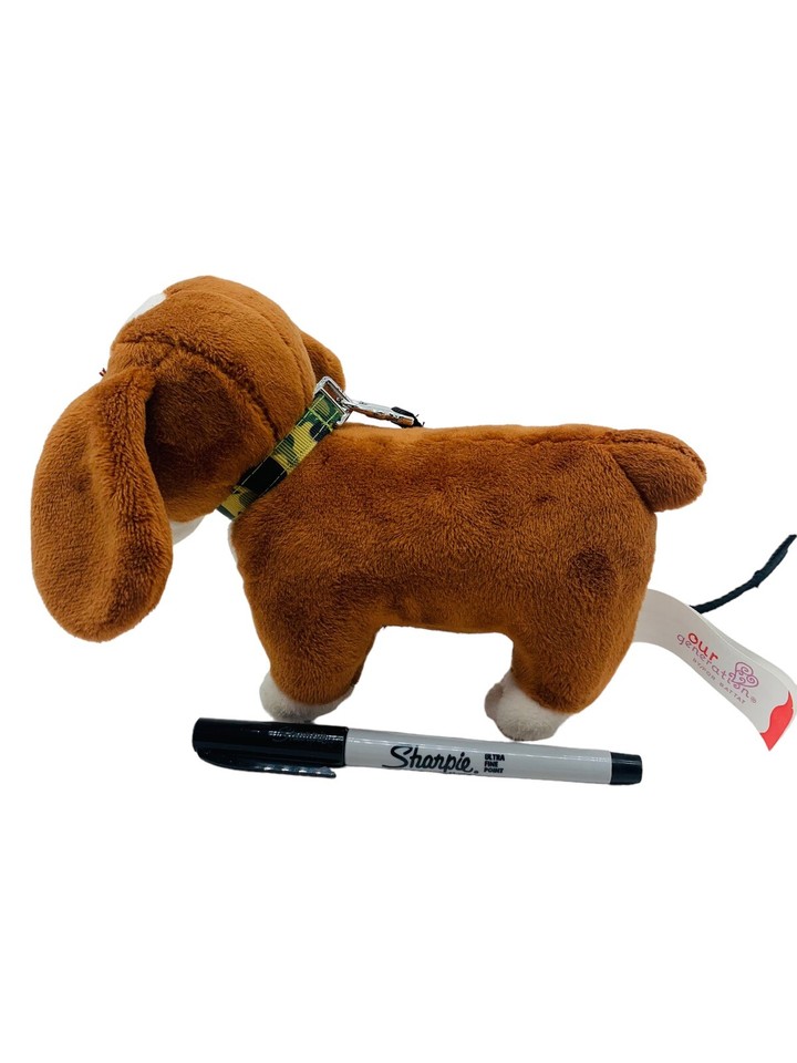 Our Generation Pets Plush Bassett Hound Posable Legs 8" Stuffed Animal