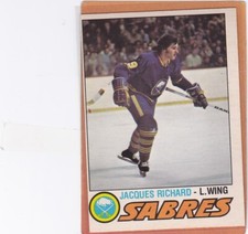 1977-78 O PEE CHEE HOCKEY JACQUES RICHARD #366 SABRES EXMT/NM *A9573