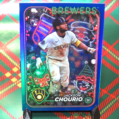 topps tokyoseries カルロスコレア Jackson Chourio BLUE METALLIC GLITTER RC 2024 Topps Holiday