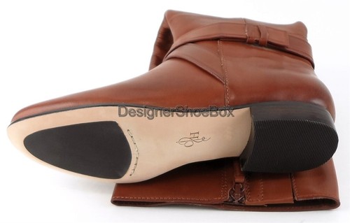 $358 COLE HAAN RUSSELL Sequoia Leather Designer Tall Knee High Riding Boots 5 - Picture 5 of 6