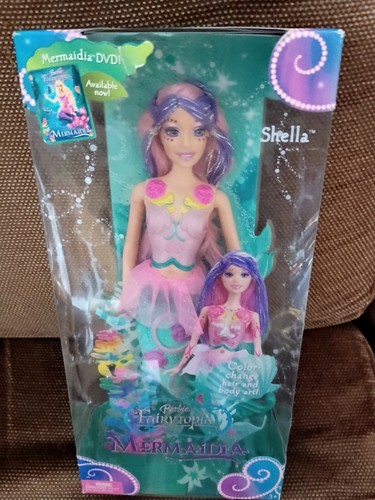 Rare Barbie Fairytopia Mermaidia Shella 29 cm Height JO720 New - Picture 2 of 3