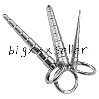 Stainless Steel Rings Urethra Sounding Plugs Male Ball Plugs Rod Urethra Dilator