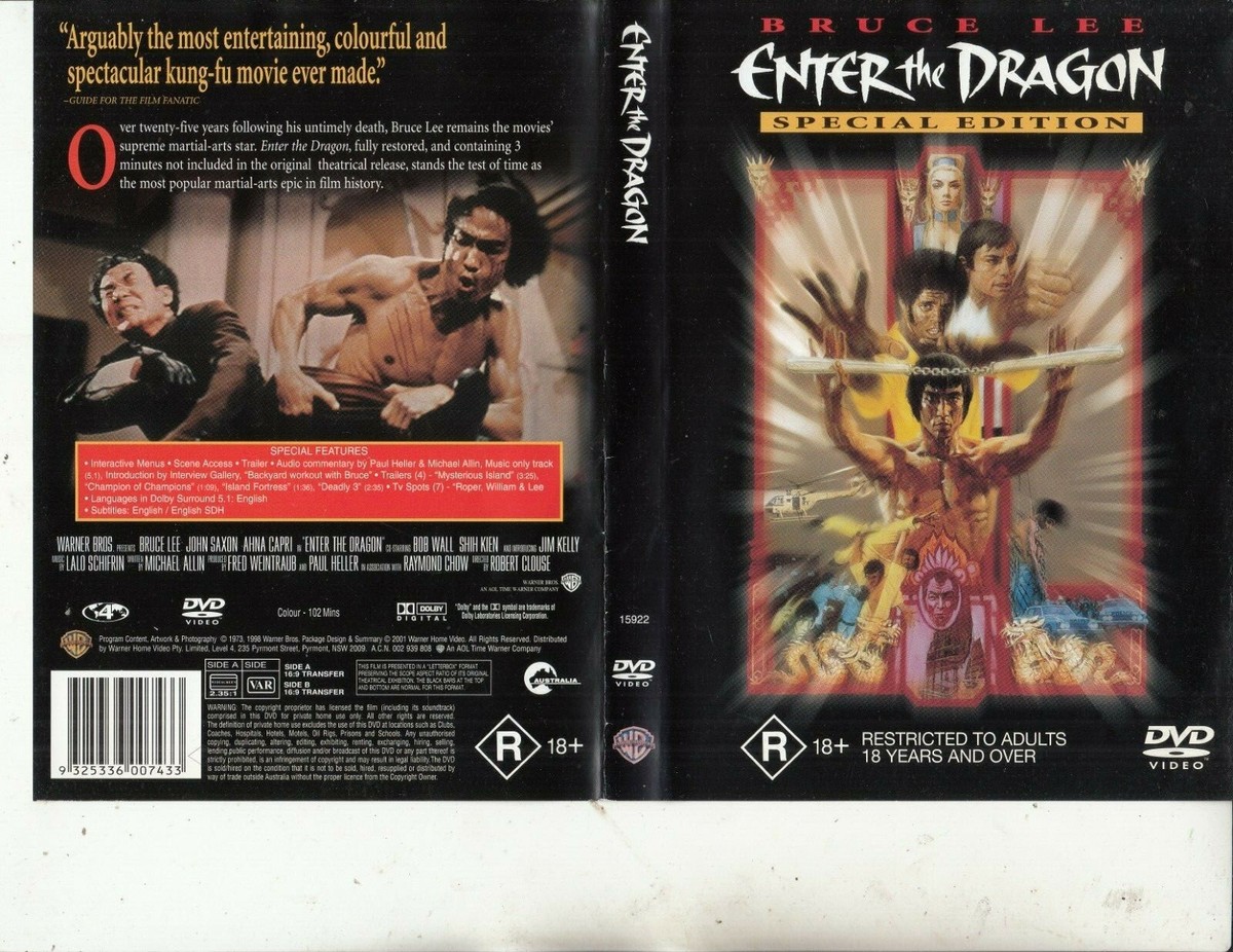 Enter The Dragon-1973-Bruce Lee-[Special Edition]-Movie-DVD | eBay