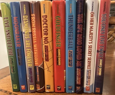 James Bond Classic Library Ian Fleming  MJF HC 1st Printings 10 Vol. Collection 
