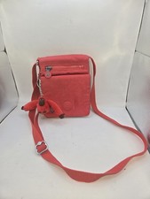 Kipling Eldorado borsa a tracolla mini borsa a tracolla organizer da viaggio rossa usata in ottime condizioni con gorilla