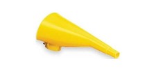 Eagle F15FUN Yellow High Density Polyethylene Funnel - 9" Length