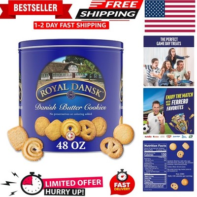 Danish Butter Cookies,  Assorted Cookies in a Gift Tin, Great for Sharing