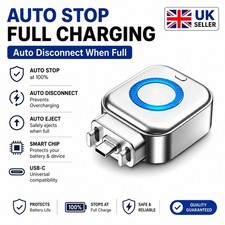 Type-C 140W Auto Disconnect Charger Adapter, Fast Charging Separator Auto Cut UK