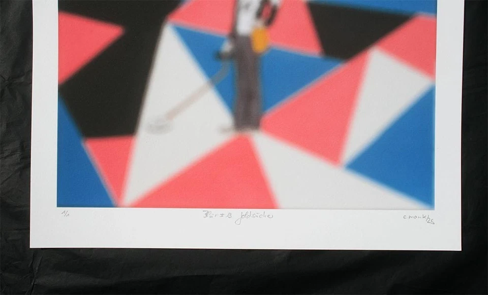 ORIGINAL CAMILLE MANK UNIKAT "BLUR #13 GOLDSUCHER " 1/1, 2025 [ c.mank ] - Bild 4 von 4