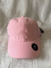 Air Jordan Nike Jumpman Kids Girl Boys Adjustable Pink Hat Cap Size 8-20 NEW