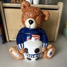 Oreo American Bear Cookie Jar Ceramic Bear Sh...