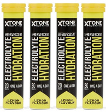 Electrolyte Hydration Tablets Lemon 4 x 20 Effervescent = 80 Tablets