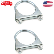 2.5 U-bolt Mufflerexhaust Clamp Heavy-duty Stainless Steel 2 Pack