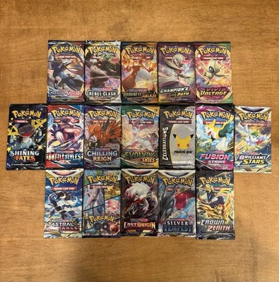Pokemon Sword & Shield Era Complete Booster Pack Collection- All 17 Sets Gift P9