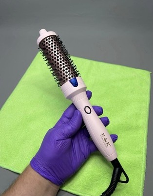 Thermo Heißbürste Keratin Protect beheizter großer Fass 38 mm Glätteisen Lockenstab
