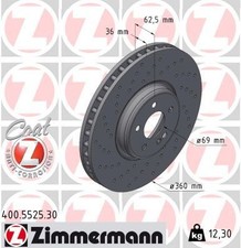 ZIMMERMANN Bremsscheibe 400.5525.30 für MERCEDES-BENZ ZIMMERMANN Bremsscheibe 400.5525.30 für MERCEDES-BENZ