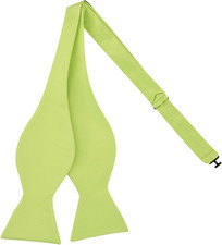 Mens Solid Self Bow Tie Jacquard Woven Bowtie for Men Tuxedo