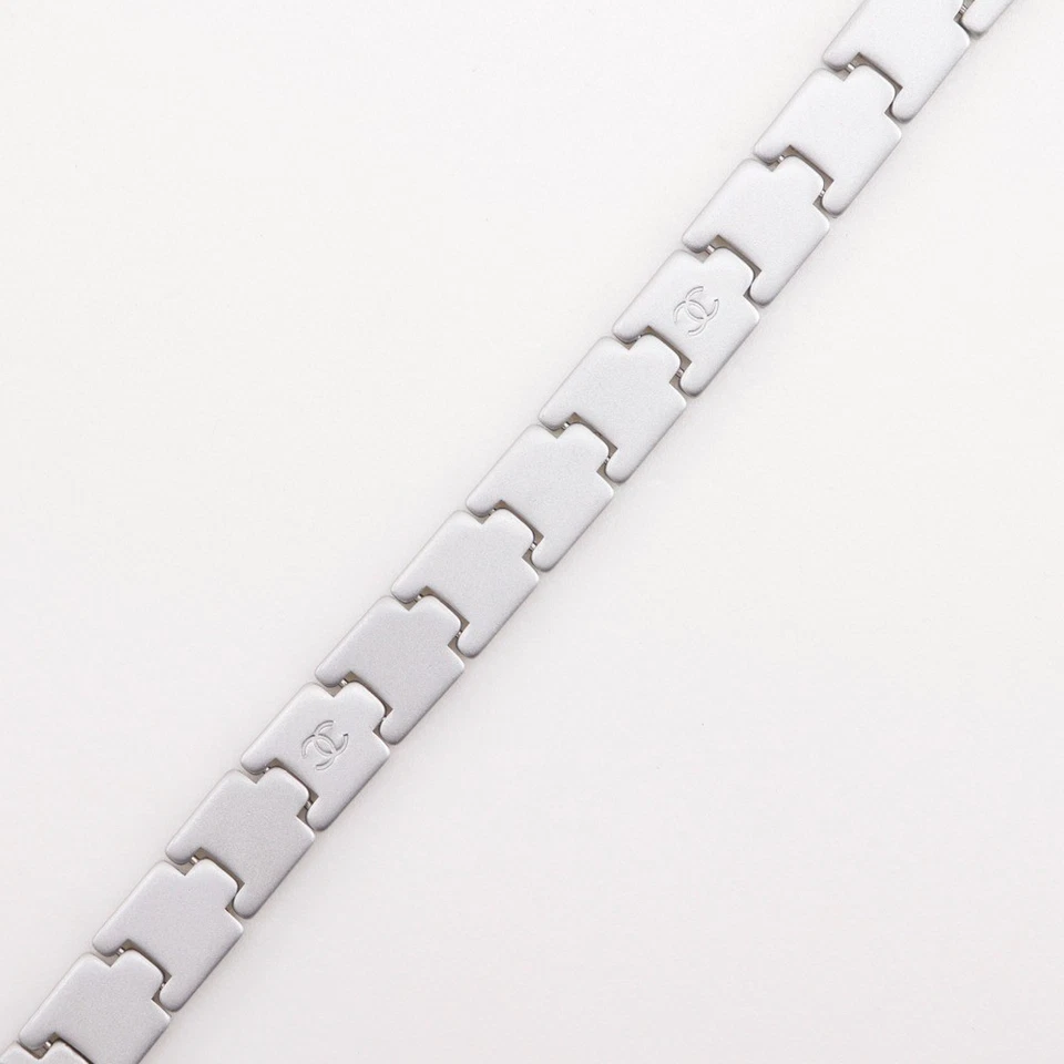 CHANEL COCO Mark Bracelet 99P Silver metallic 23.5g Women - Image 4 of 4