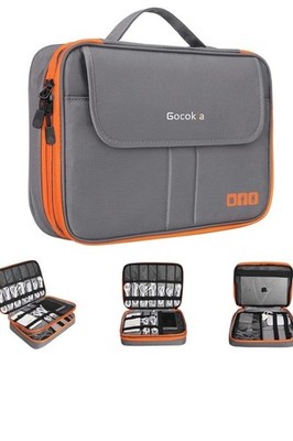 Gocokia Reise Kabel Organizer Tasche, 3 Schichten Große Kapazität für iPads - Neu 