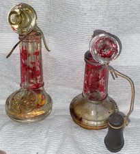 Antico Telefono Personaggio Giocattolo Vetro Contenitore Caramelle