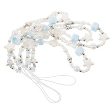 4 Pcs Mobile Phone Lanyard Beaded Wrist Strap Bracelet Cellphone