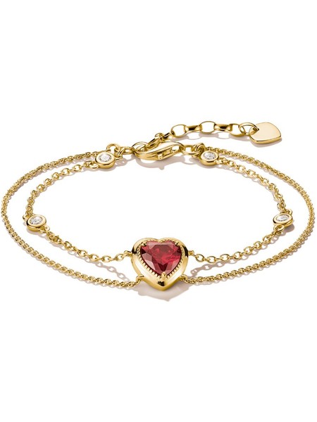Thomas Sabo A2222-414-10-L19V Armband Zweireihig Mit Herz Elyndra Vergoldet-image