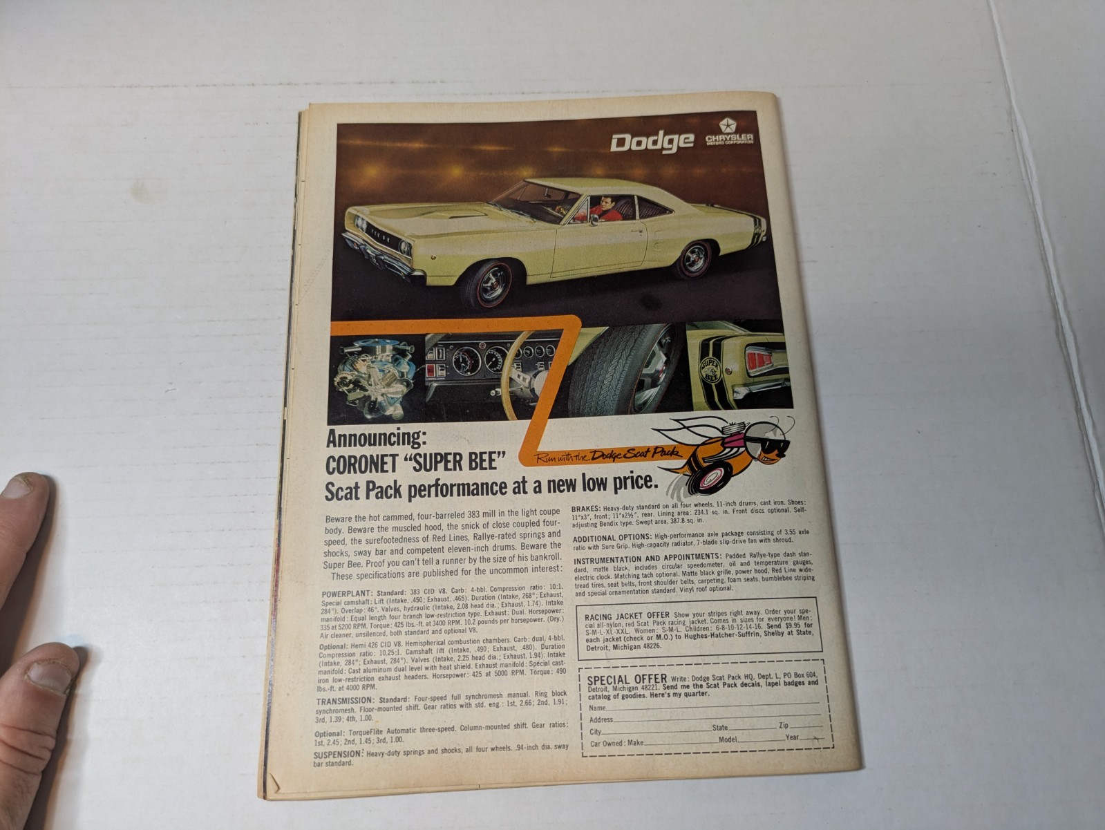 Drag Strip  March 1968 Chevy Brutus 68 Muscle cars Mopar Drags Magazine  w Ads