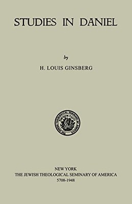 Ginsberg - Studies in Daniel - New paperback or softback - 61 - X555z