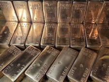 Hand Poured 0.5 Kilo Solid Pure Fine Copper Bullion Bar .999 Pure 0.5 Kg Ingot