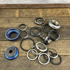 BMX 1 1/8 in Headset Parts Lot Potts Mod Bolt Diatech D-Cup Stolen Threadless