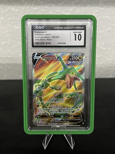 Rayquaza V graded CGC 10 for sale on eBay