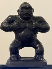 Mold-A-Rama SMALL Gorilla souvenir toy - BLACK PLASTIC - NICE!