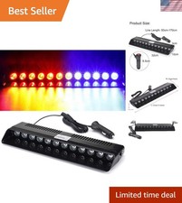 High-powered 12w Emergency Strobe Light Bar With Adjustable Angles For Vehicles