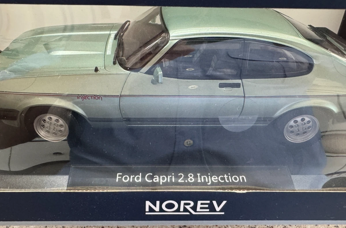 NOREV 1:18 FORD CAPRI 2.8 INJECTION 1982 LIGHT GREEN METALLIC