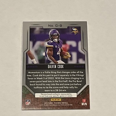 2022 Panini Playbook Grounding Dalvin Cook Jersey Relic Vikings | eBay