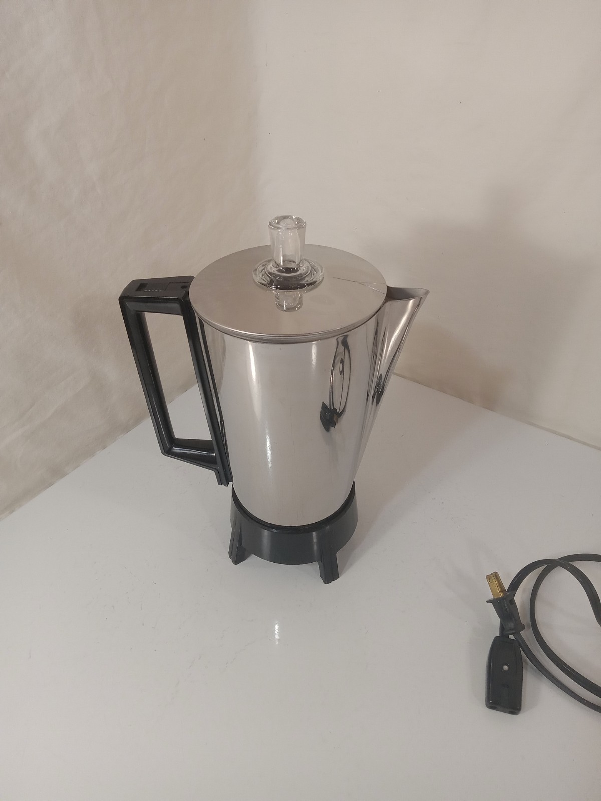 Vintage Sears Immersible Percolator Coffee Maker Electric Tested Works