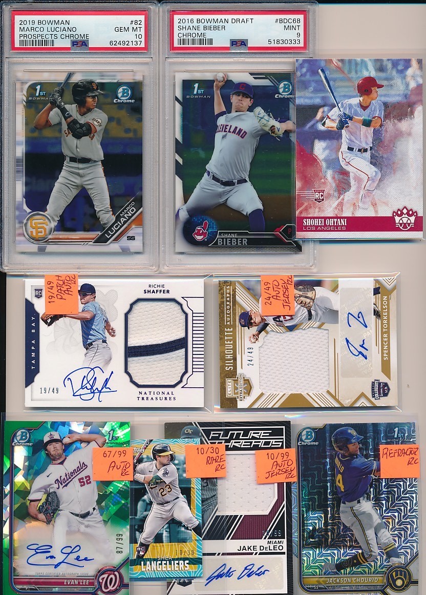 PREMIUM 1000 CARD MLB PATCH AUTO PSA JERSEY #'D ROOKIE BASEBALL COLLECTION LOT