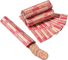 Sumerfnt Penny Coin Wrappers Penny Rolls Wrappers Coin