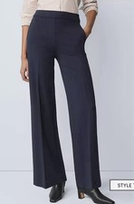 NWT Ann Taylor Weekend Collection The Easy Wide Leg Pant In Camel Color Sz Small