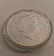 2008 British Royal Mint Britannia £2 Silver Proof 1oz Fine Silver Coin