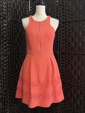Express Mini Fit Flare Dress Sleeveless Zip Front and Side Lined Size 6