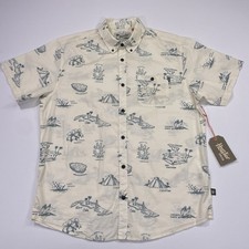 Howler Bros Mansfield Shirt Gulf Destinations Mens Large Short Sleeve Button NWT