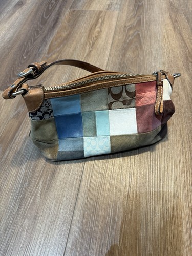 Coach Vintage Multicolor Patchwork Demi Hobo Schultertasche Handtasche
