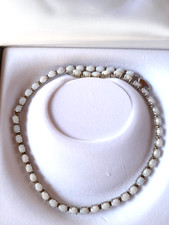 Opal Collier 925 Sterlingsilber Länge 45 cm