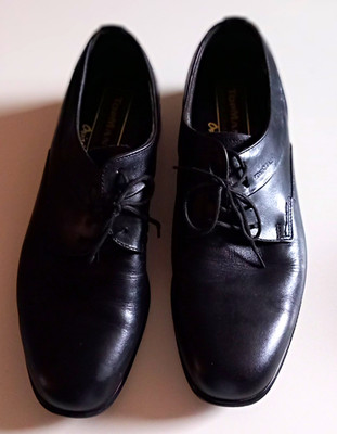 Topman Herren Derby Business-Schuhe Leder schwarz Schnürung EU 42 UK 8